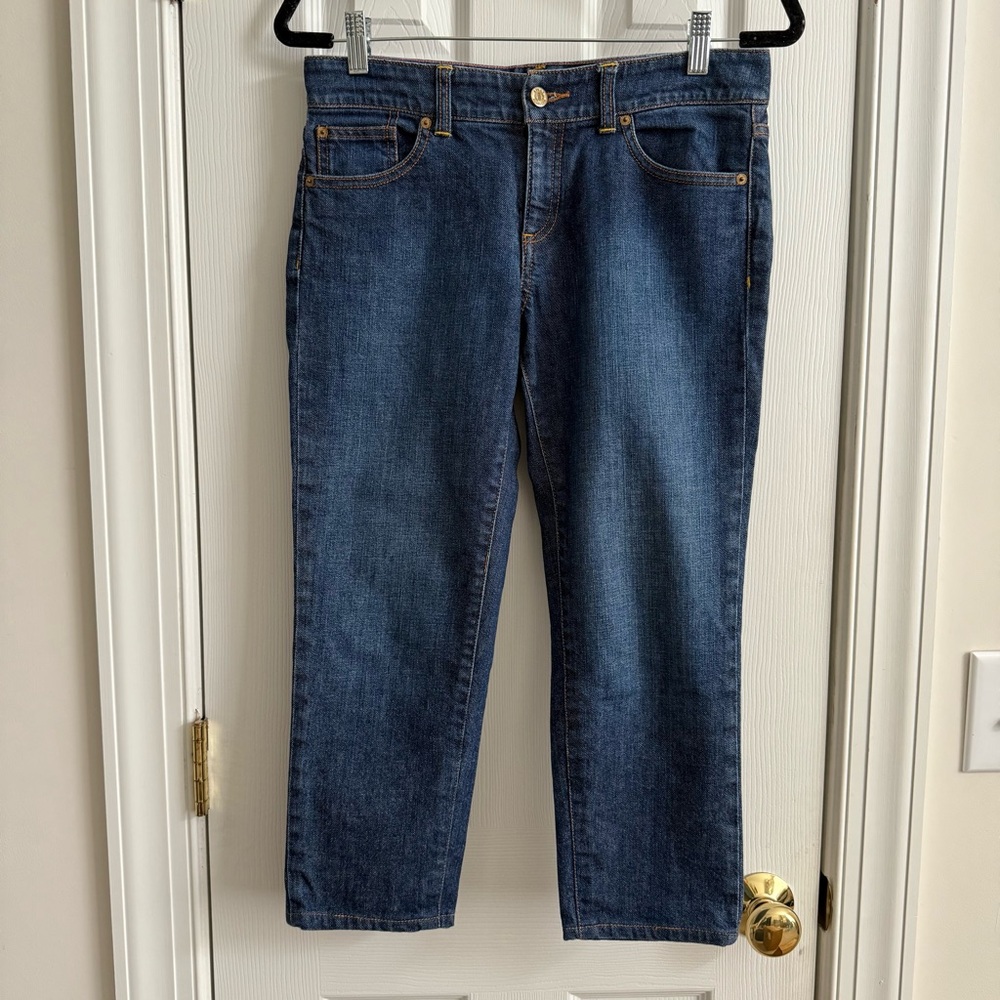 Lilly Pulitzer 🌴 Size 4 Mainline Fit Crop Jeans EUC